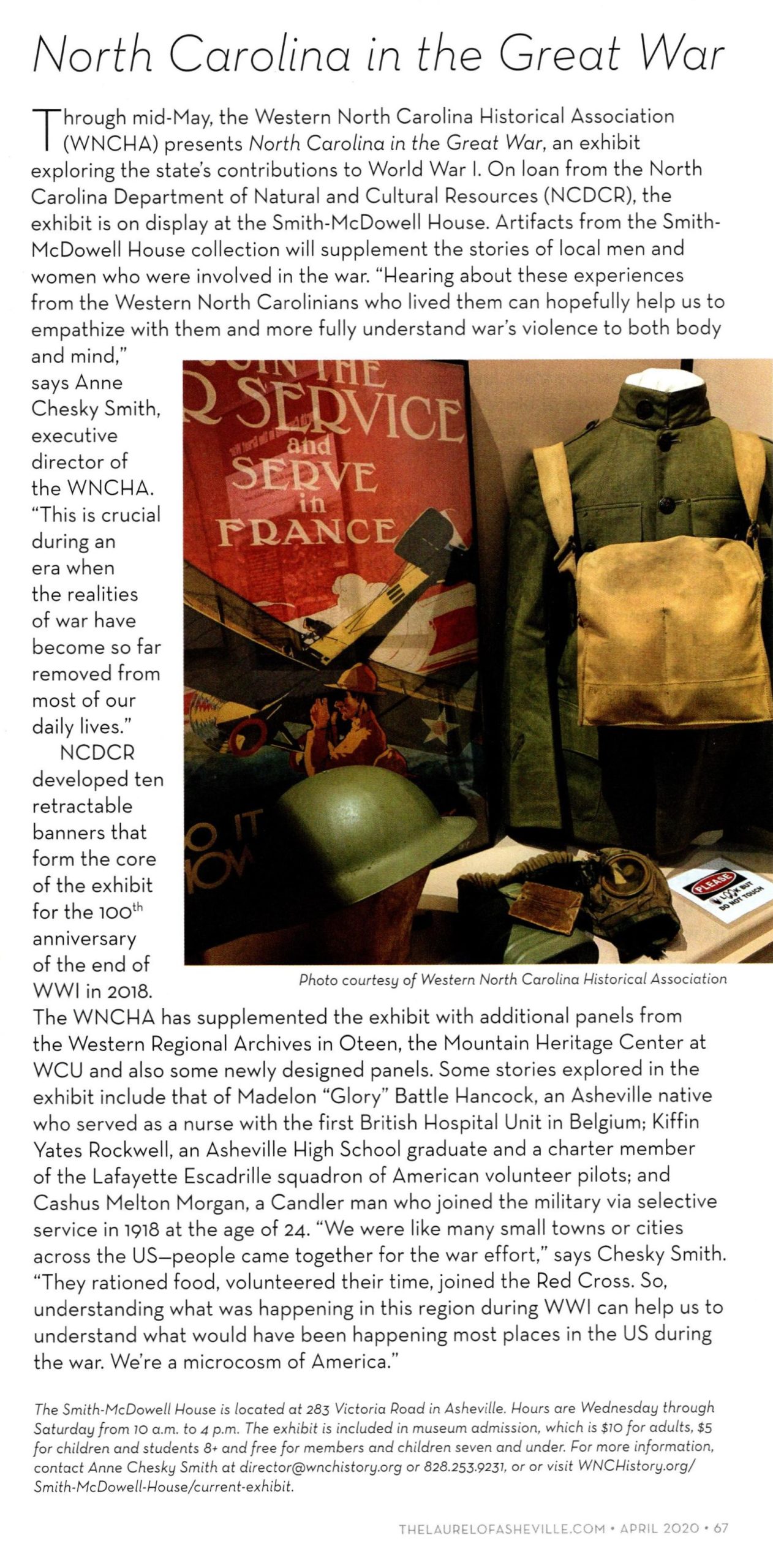 2020_04_TheLaurel_NCintheGreatWar