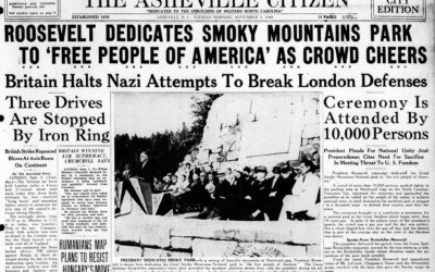 September 2, 1940 – FDR Dedicates the Great Smoky Mountains National Park