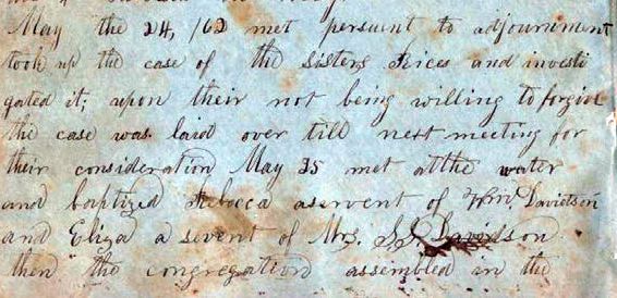 Berea Baptist Church Diary_1862