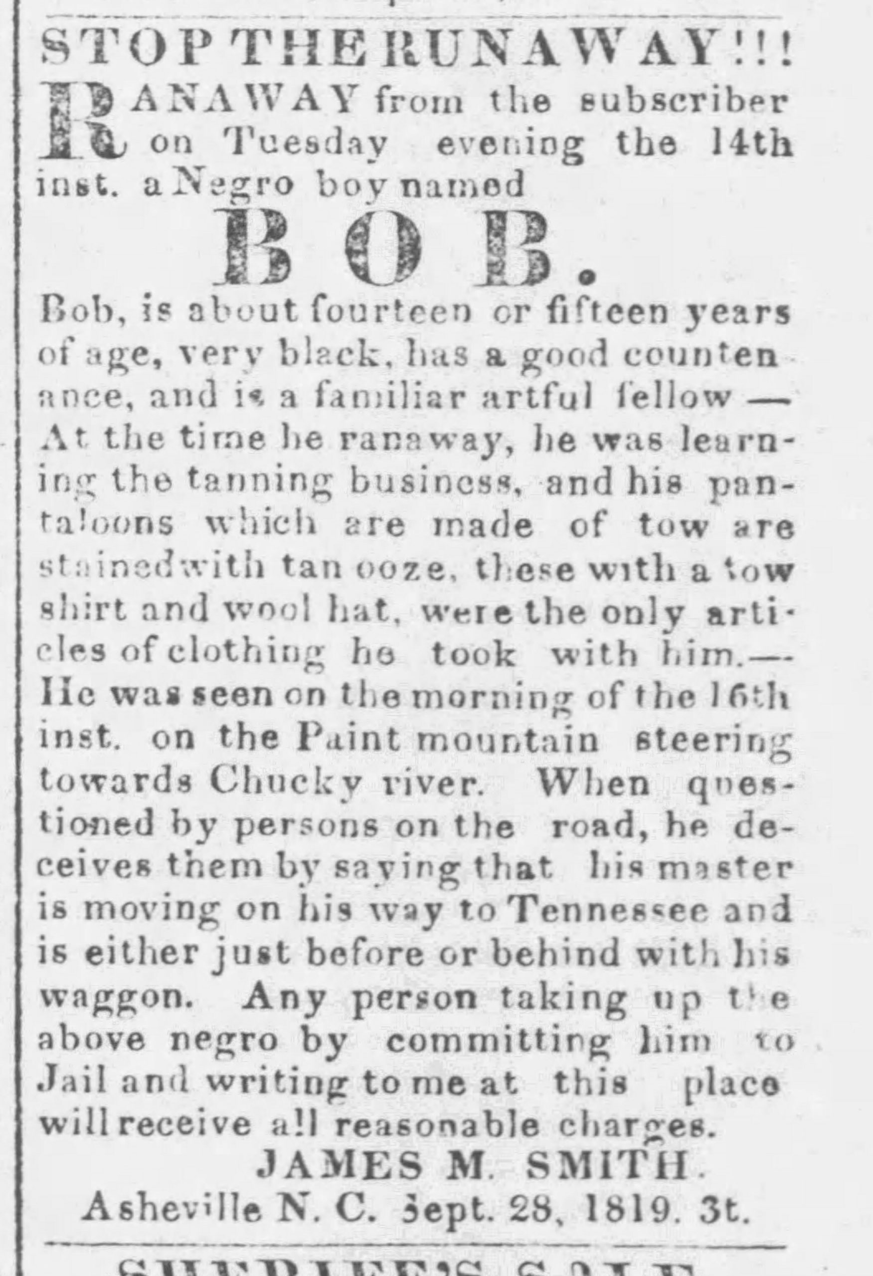 Knoxville_Register_Tue__Sep_28__1819_Bob Runaway