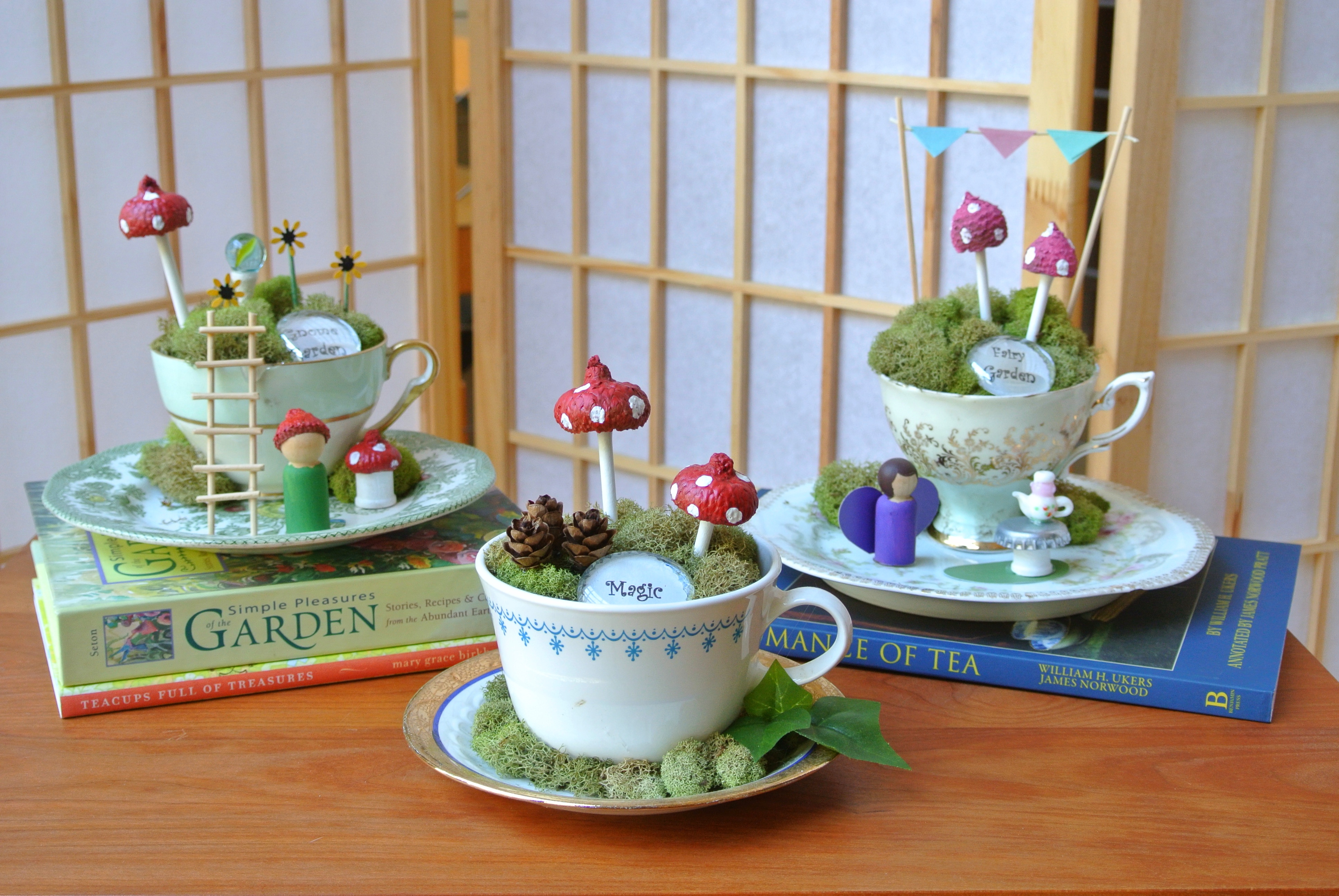 Crafty Historian: Teacup Fairy Garden Tea Party @ Smith-McDowell House